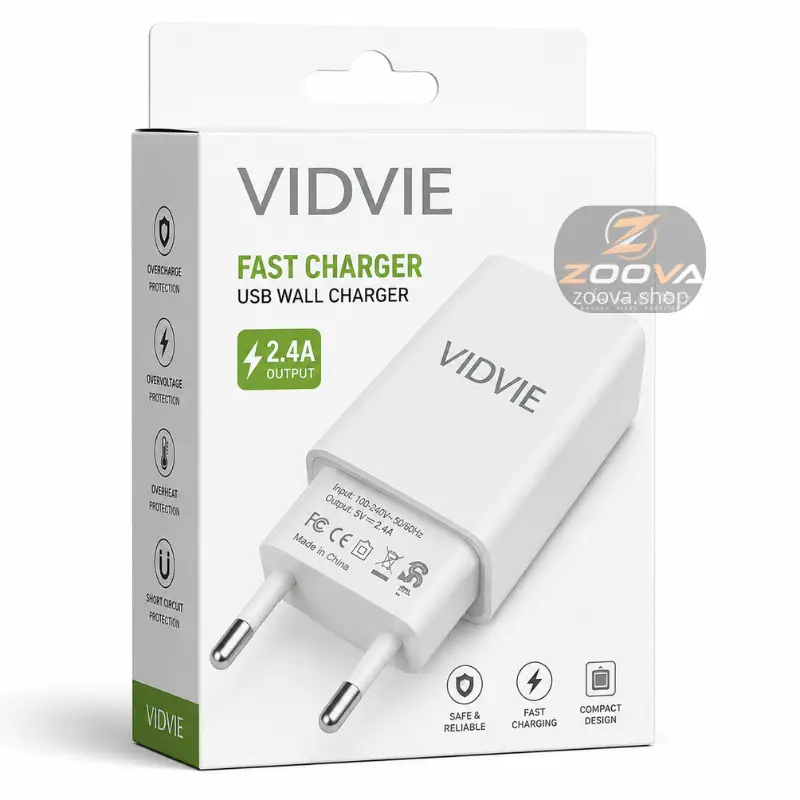 شاحن عادي USB مع منفذ Type-C