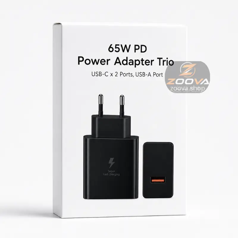 شاحن سامسونج 65 واط PD ثلاثي المنافذ USB-C